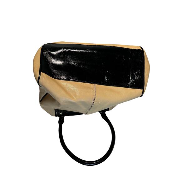 KATE SPADE Boerum Hill Anisha Beige & Black Patent Leather Shoulder Bag - Picture 8 of 9